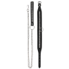 collier laisse a strass diamond studded noir 4