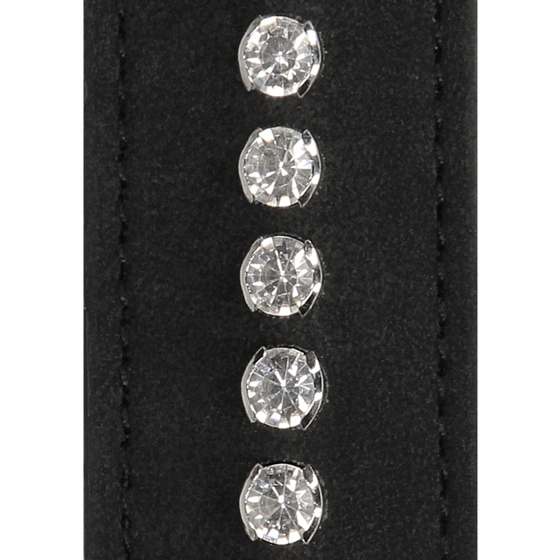 collier laisse a strass diamond studded noir 6