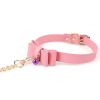 collier laisse bow rose 2