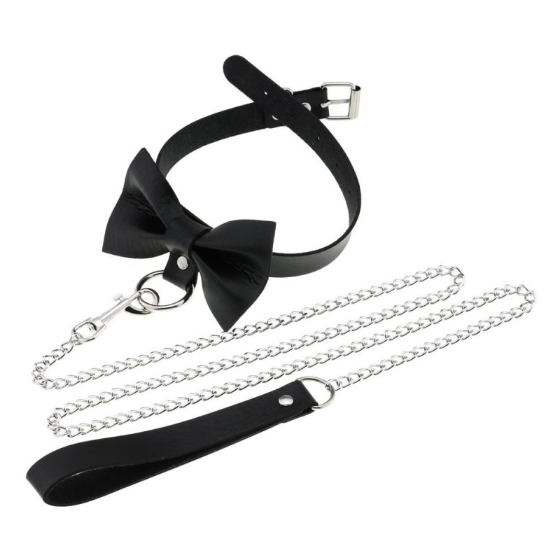 collier laisse bowy slave noir 1