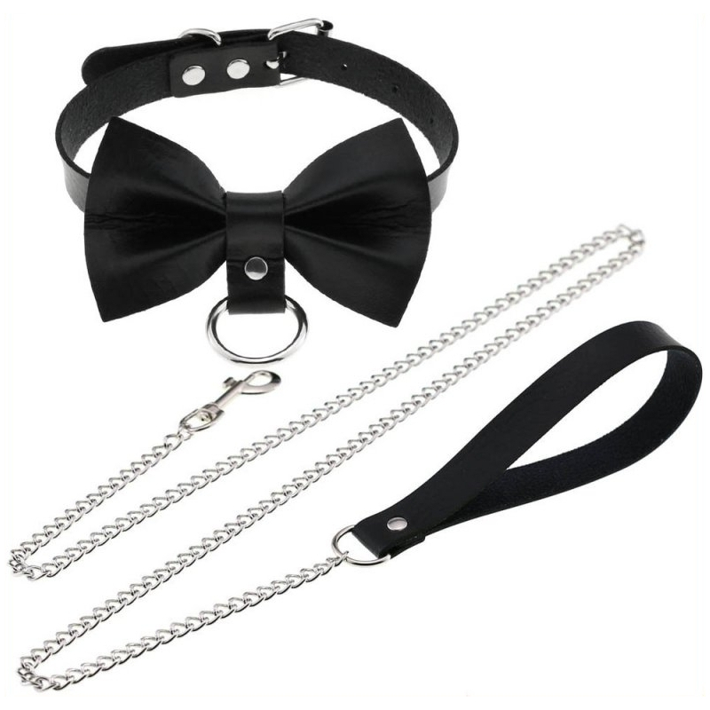 collier laisse bowy slave noir 4