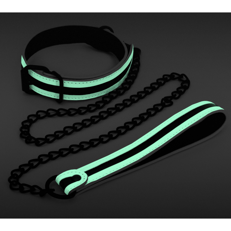 collier laisse fluorescente glo 75cm