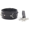collier laisse fur noir