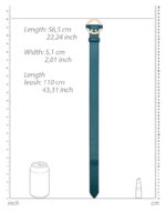 collier laisse halo col bleu 3