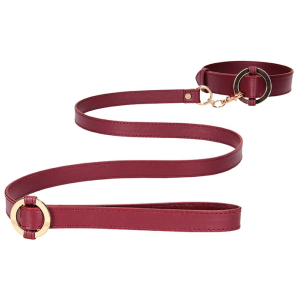 collier laisse halo col rouge