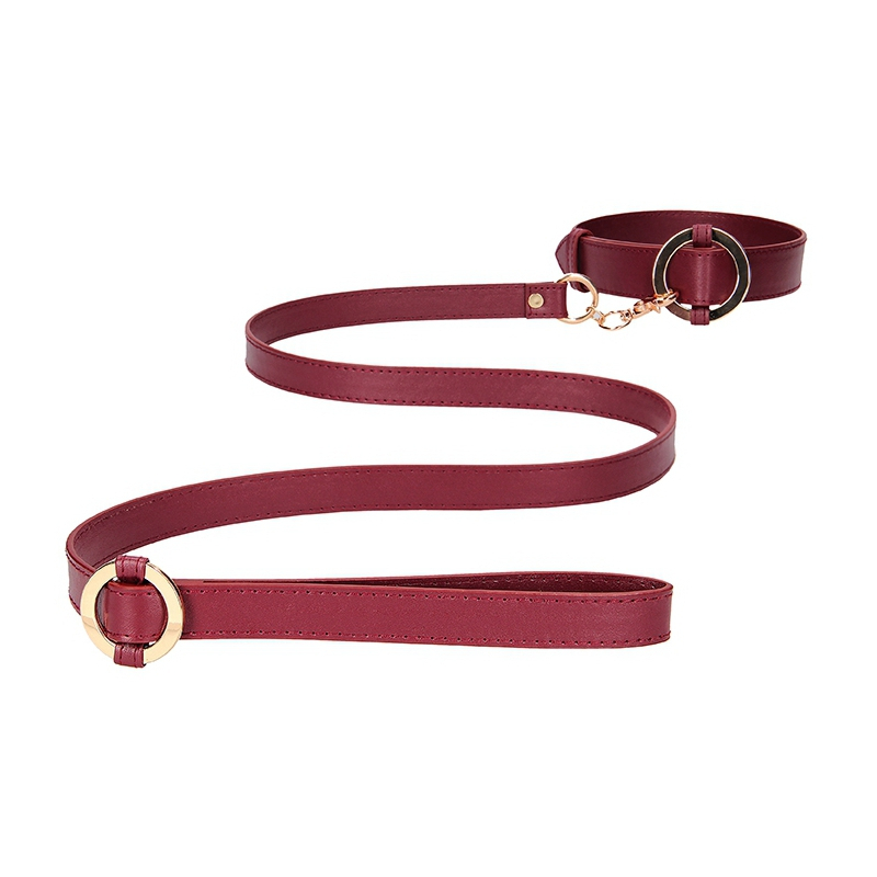 collier laisse halo col rouge