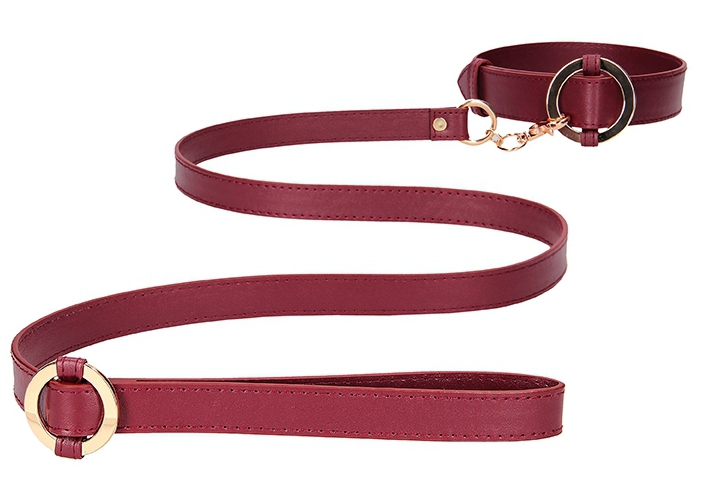 collier laisse halo col rouge