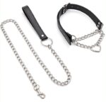 collier laisse heart chain 80cm 2