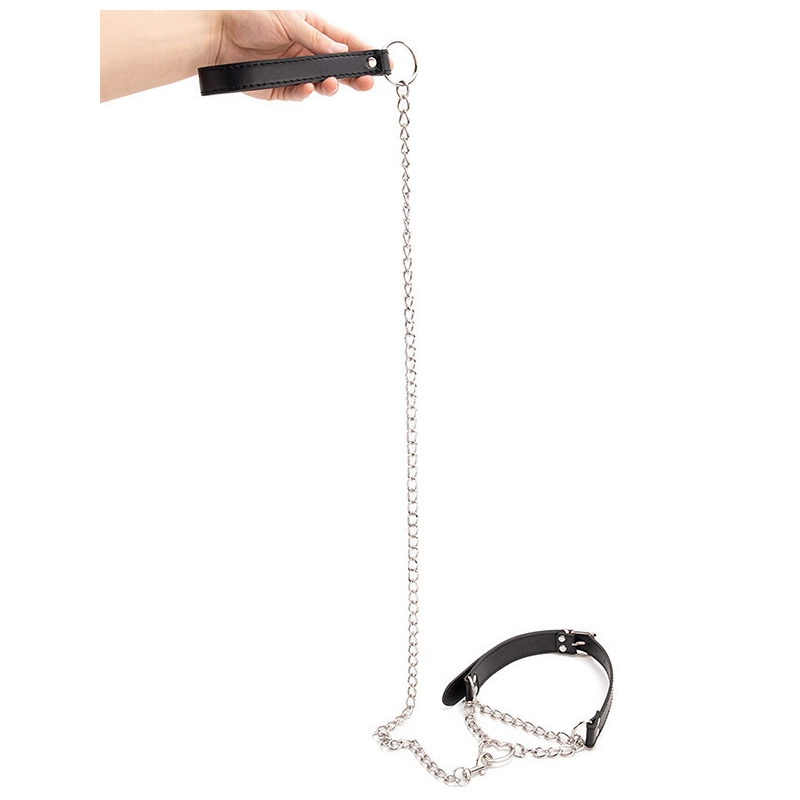 collier laisse heart chain 80cm 3
