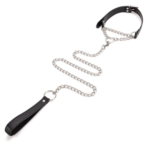 collier laisse heart chain 80cm