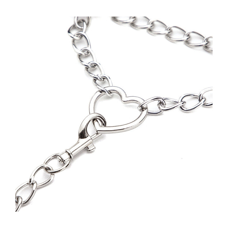 collier laisse heart chain 80cm 4