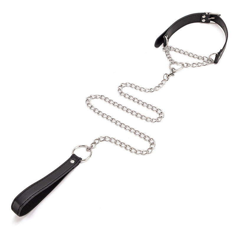 collier laisse heart chain 80cm