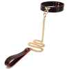 collier laisse maestro noir et rouge