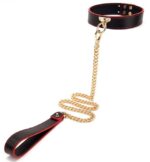 collier laisse maestro noir et rouge