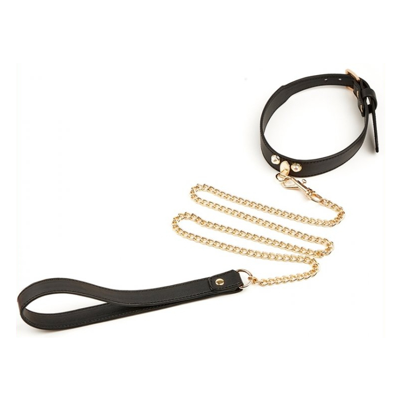 collier laisse master me noir
