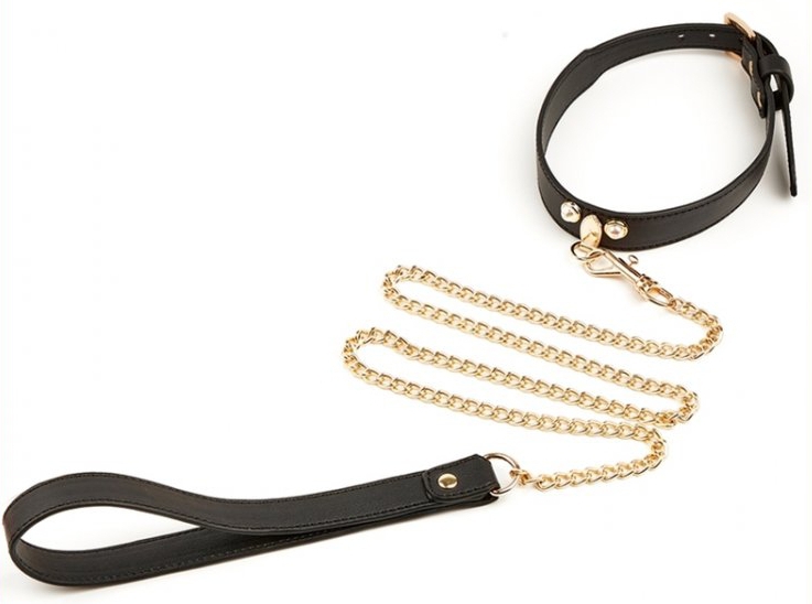 collier laisse master me noir