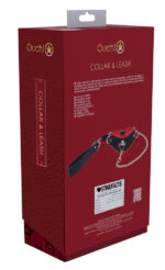 collier laisse milan noir et rouge 2