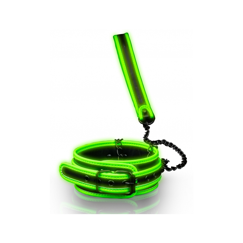 collier laisse phosphorescent glow