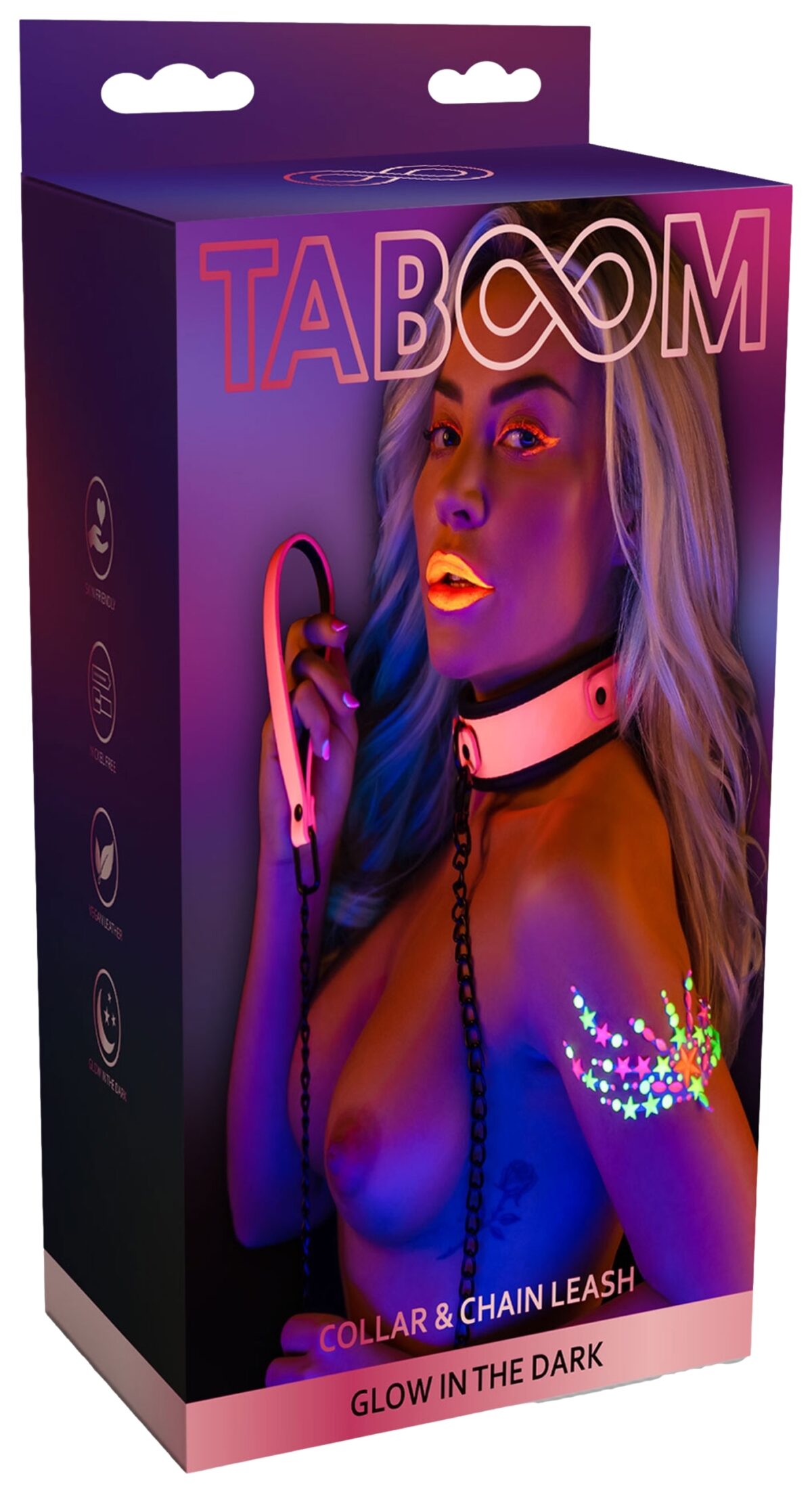 collier laisse phosphorescent glow pink taboom 1 scaled
