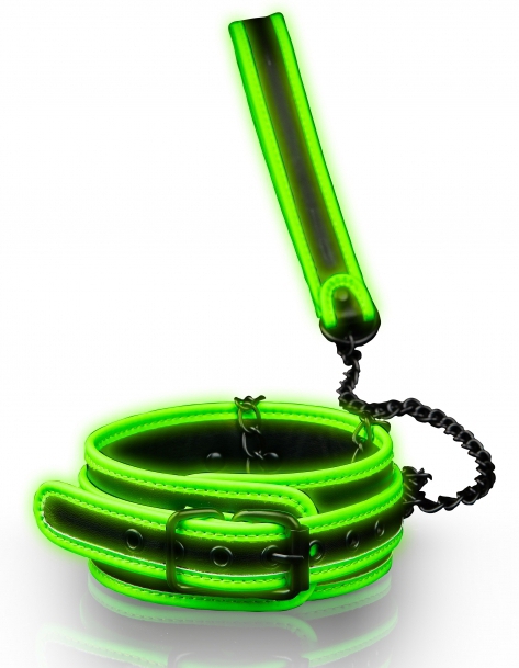 collier laisse phosphorescent glow