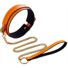 collier laisse phosphorescent luminous orange 1