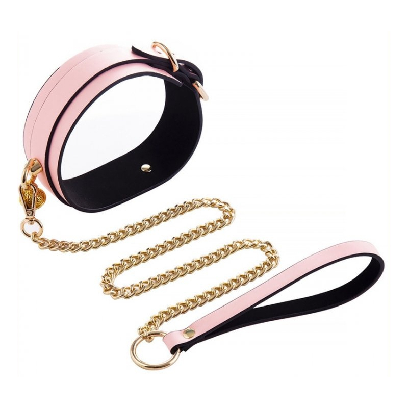 collier laisse phosphorescent luminous rose 1