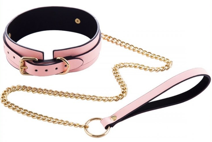 collier laisse phosphorescent luminous rose