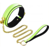 collier laisse phosphorescent luminous vert 1
