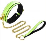 collier laisse phosphorescent luminous vert 1