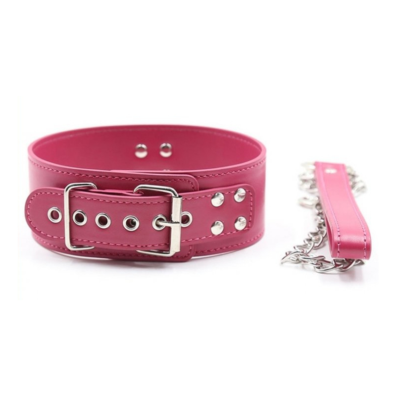 collier laisse pin lock fuchsia