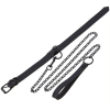 collier laisse punk noir 1