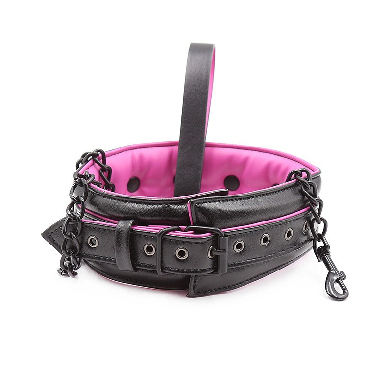collier laisse rose 1