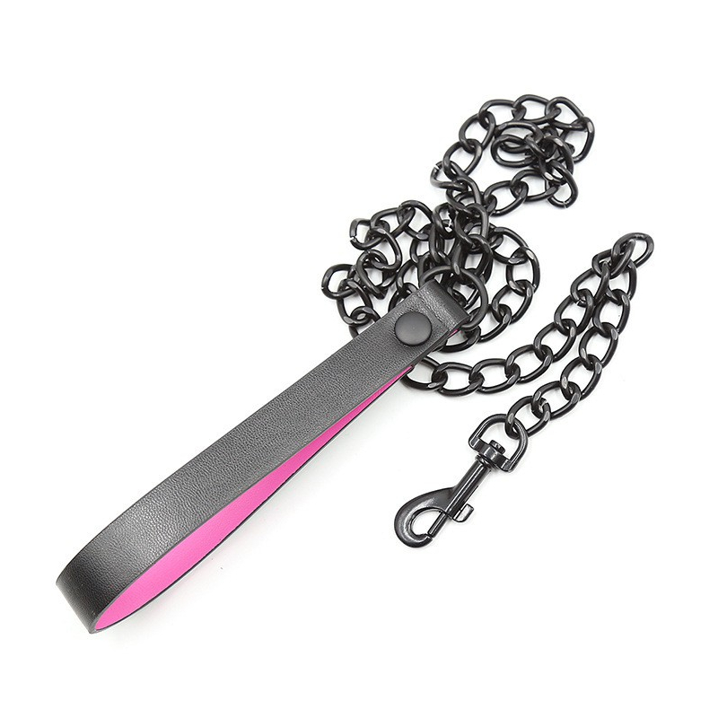 collier laisse rose 4