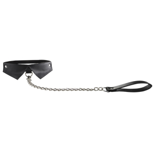 collier laisse shirt noir