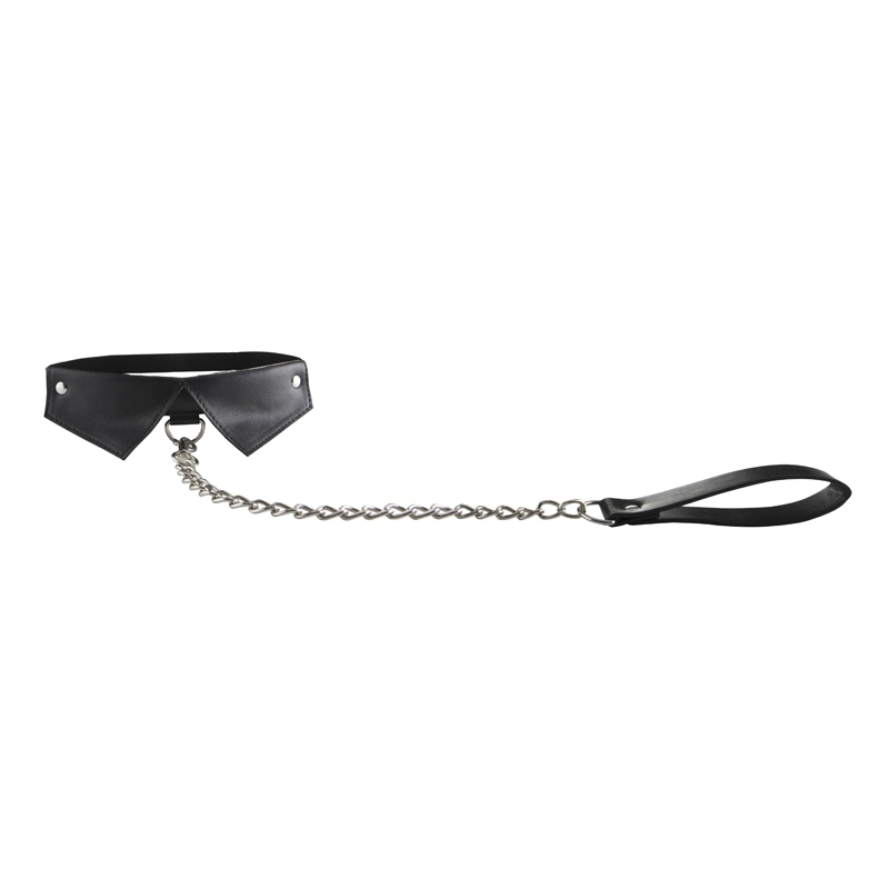 collier laisse shirt noir