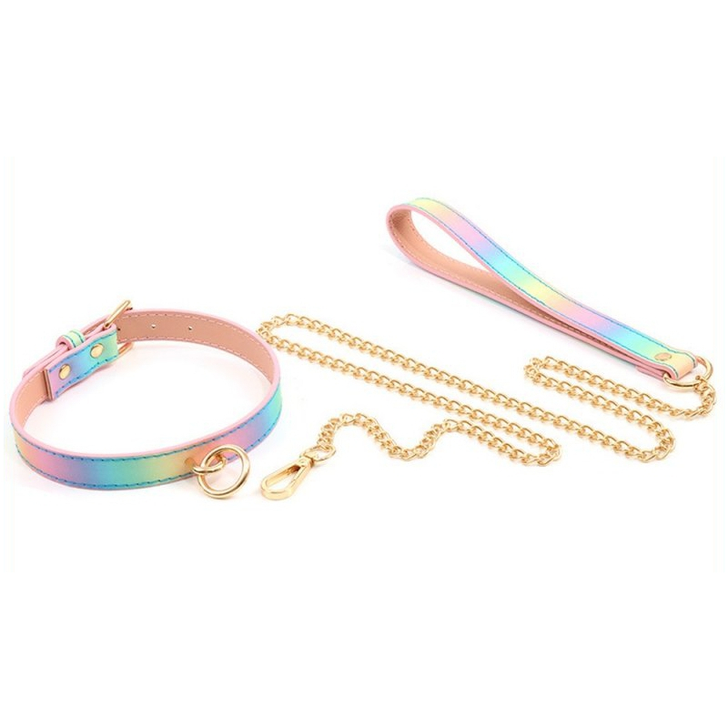 collier laisse sm laser rose 1 8