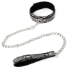 collier laisse snakine noir argente 1