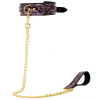 collier laisse snakine noir rose