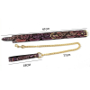 collier laisse snakine noir rose 2