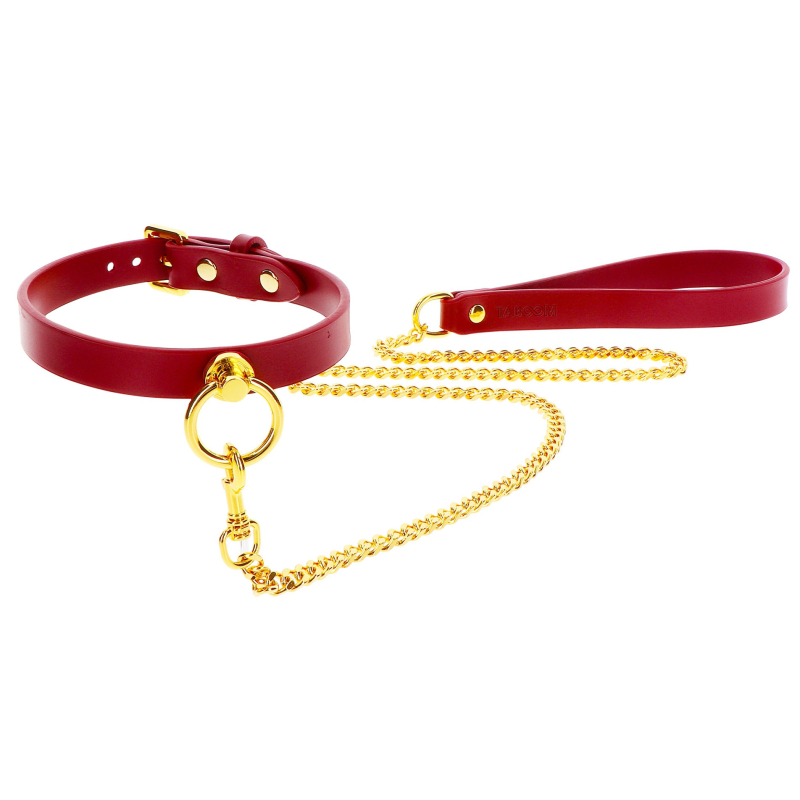 collier laisse taboom rouge