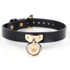 collier laisse tee ring noir 1