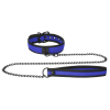collier neoprene ouch puppy bleu