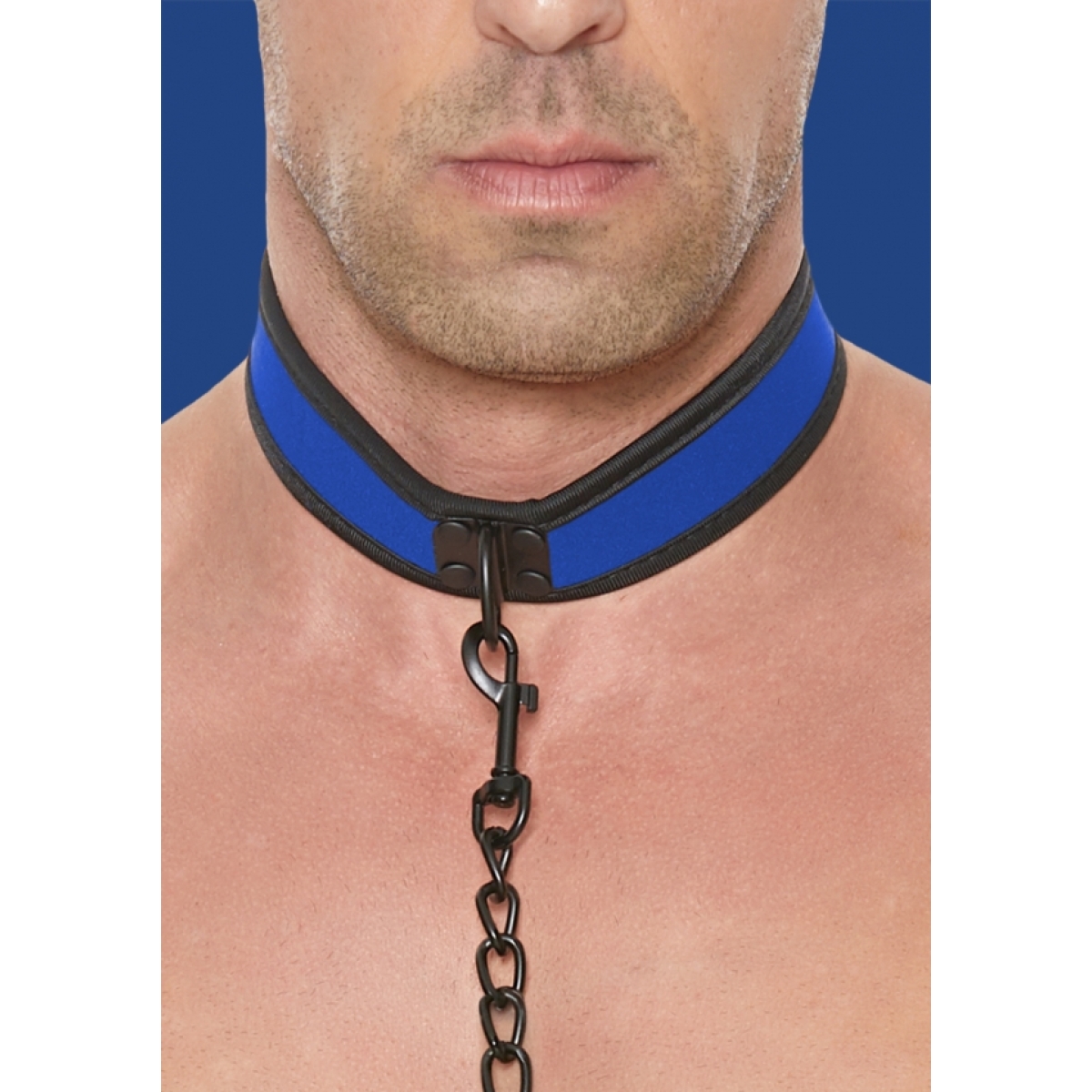 collier neoprene ouch puppy bleu 2