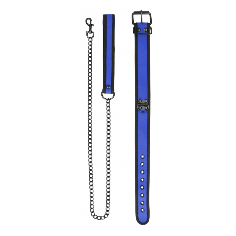 collier neoprene ouch puppy bleu 3