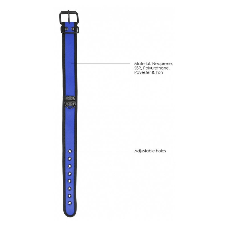 collier neoprene ouch puppy bleu 4