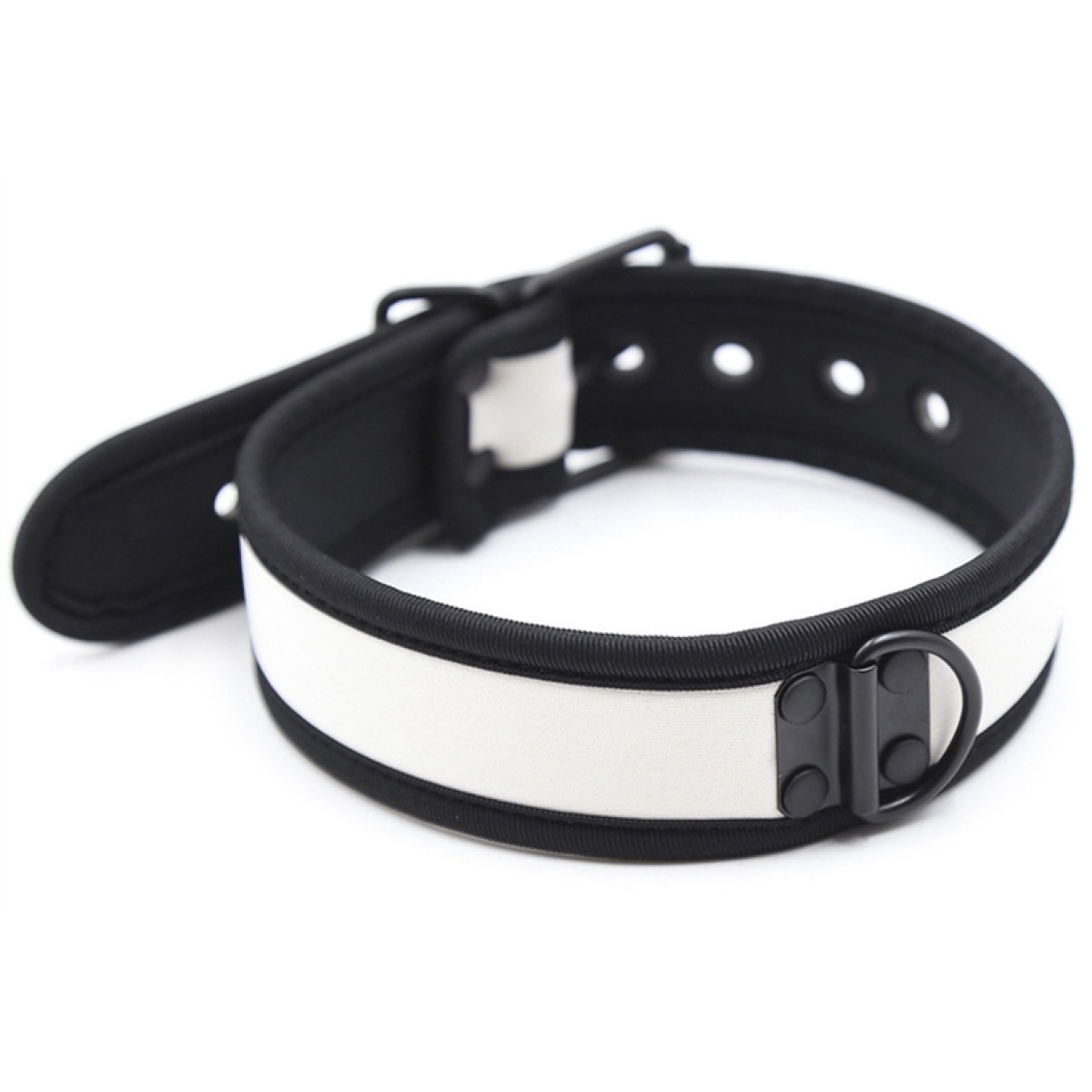 collier neoprene simply puppy blanc