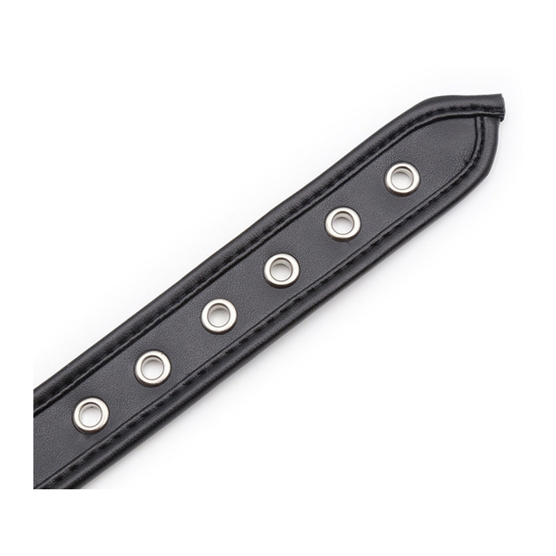 collier o ring simili noir 2