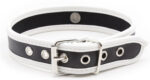 collier o ring simili noir blanc 1