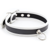 collier o ring simili noir blanc 2