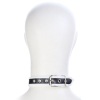 collier o ring simili noir blanc 3